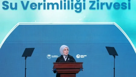 Emine Erdoğan’dan su seferberliği çağrısı: ‘Kişi başı su tüketimini 120 litreye düşürelim’