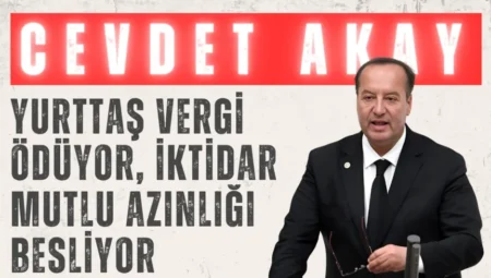 CHP’li Cevdet Akay: ‘Yurttaş vergi ödüyor, iktidar mutlu azınlığı besliyor’