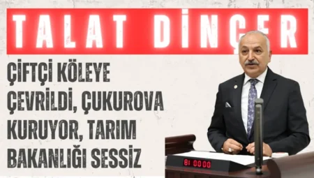 CHP’li Talat Dinçer: ‘Çiftçi köleye çevrildi, Çukurova kuruyor, Tarım Bakanlığı sessiz’