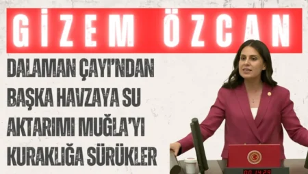 CHP’li Gizem Özcan: ‘Dalaman Çayı’ndan başka havzaya su aktarımı Muğla’yı kuraklığa sürükler’