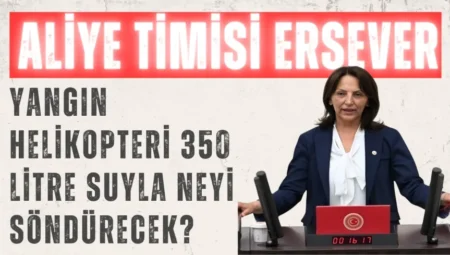 CHP’li Aliye Timisi Ersever: ‘Yangın helikopteri 350 litre suyla neyi söndürecek?’