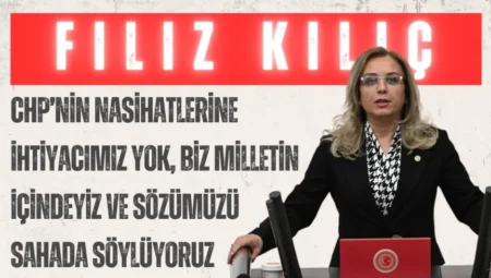 MHP’li Filiz Kılıç: “CHP’nin nasihatlerine ihtiyacımız yok, biz milletin içindeyiz ve sözümüzü sahada söylüyoruz”